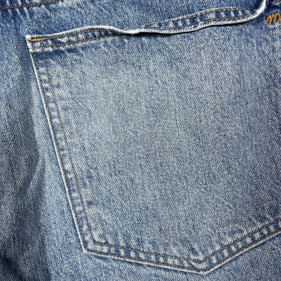 Madewell Low Slung Straight Jean Button Fly Mid Wash Denim Womens Size 32 0833 - Picture 10 of 11